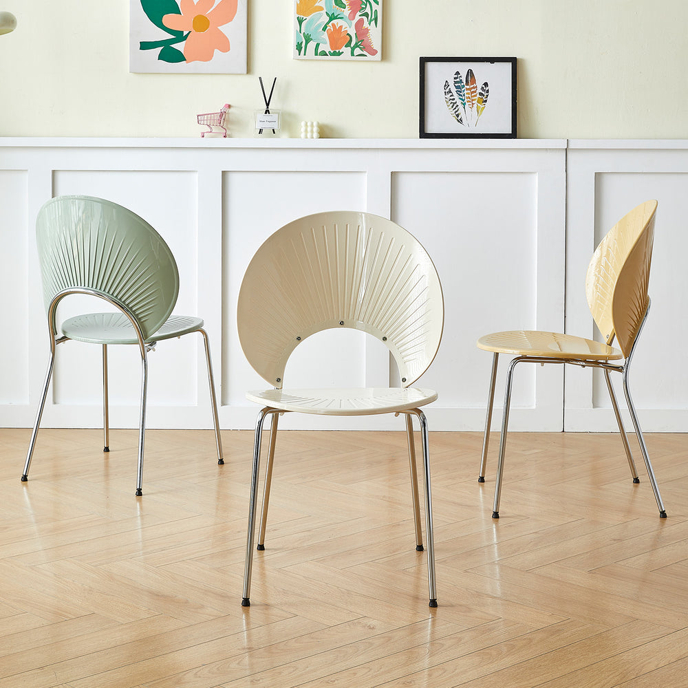 Modern plastic dining chair apollo primary product view.