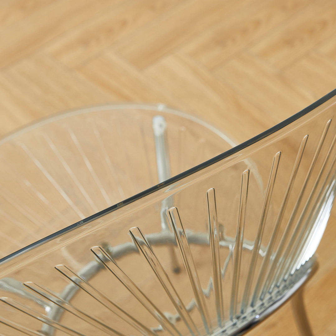 Modern plastic dining chair apollo detail 15.