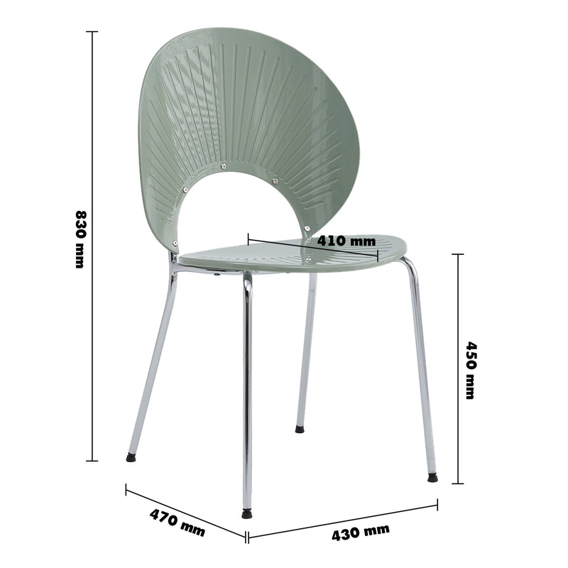 Bauhaus plastic dining chair apollo size charts.