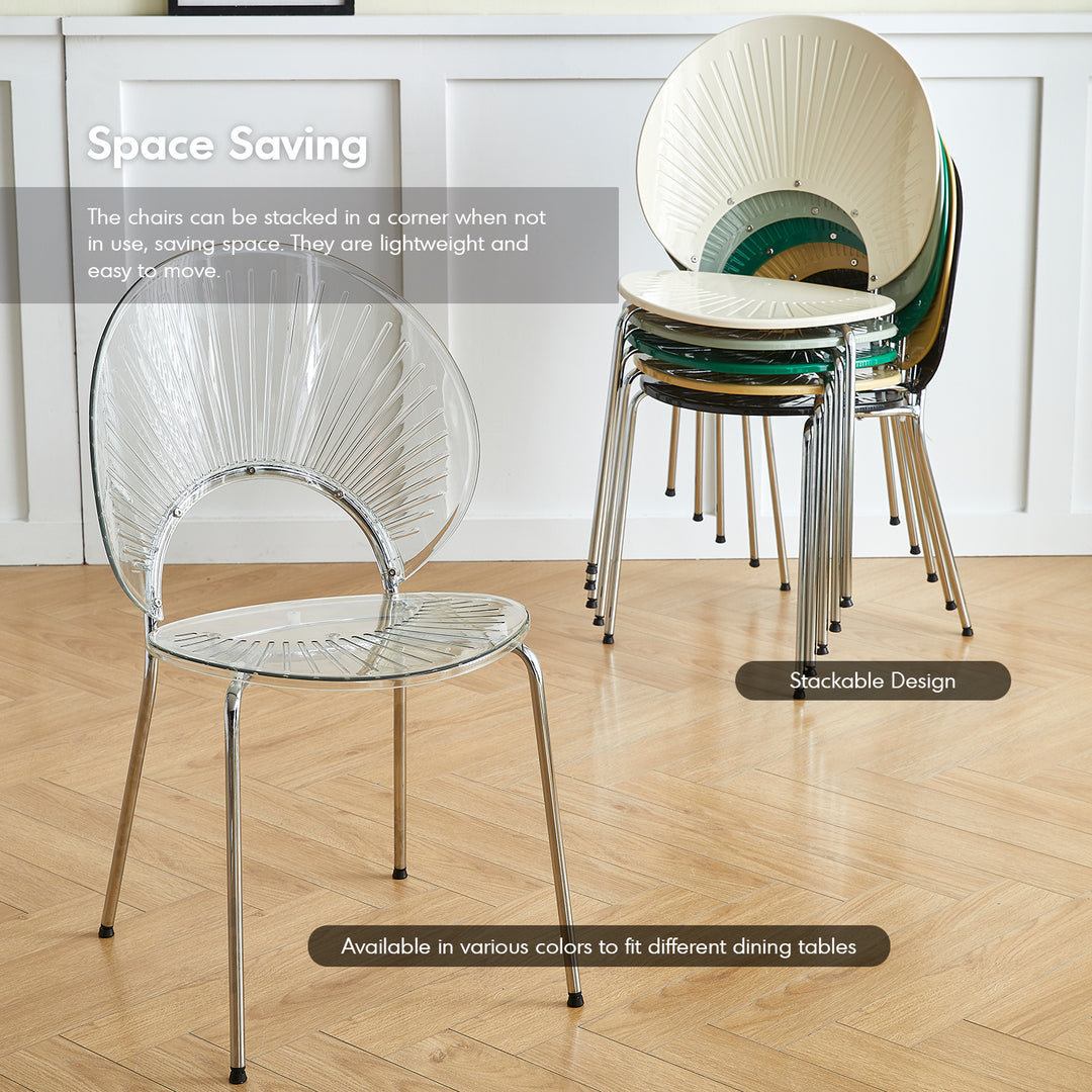 Contemporary Plastic Dining Chair APOLLO