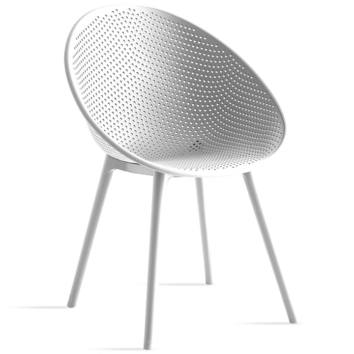 Modern plastic dining chair europa layered structure.