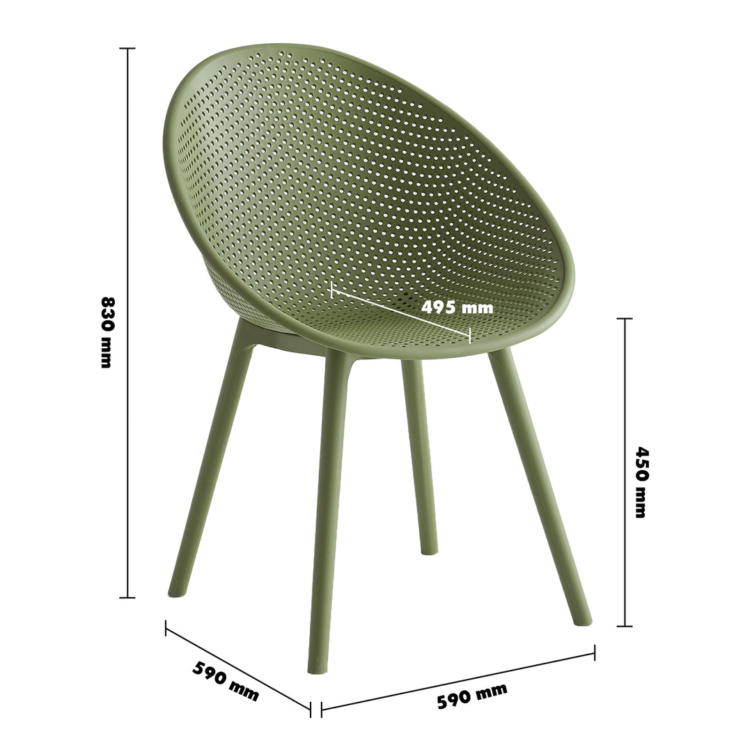 Contemporary Plastic Dining Chair EUROPA