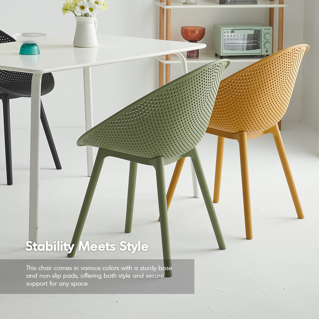 Contemporary Plastic Dining Chair EUROPA