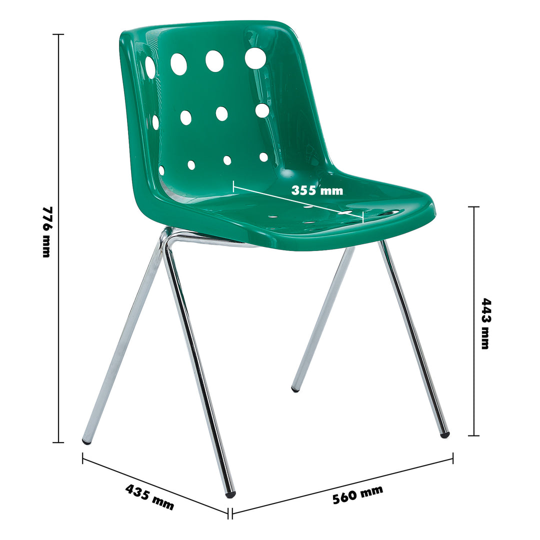 Modern plastic dining chair polo size charts.