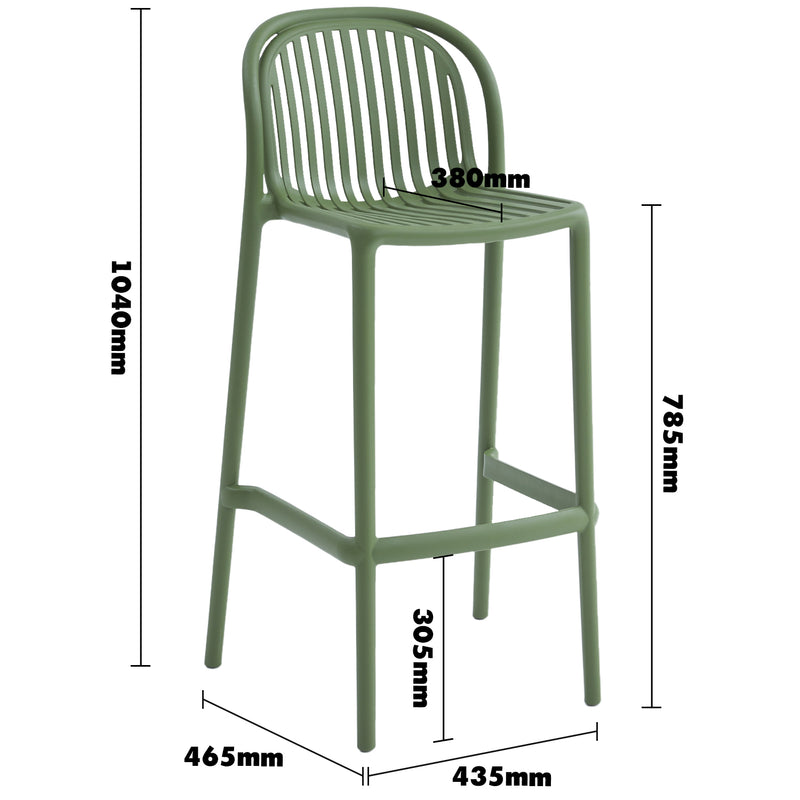 Bauhaus plastic stackable bar chair flare size charts.