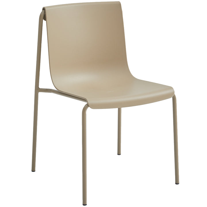 Contemporary plastic stackable dining chair buzz detail 5.