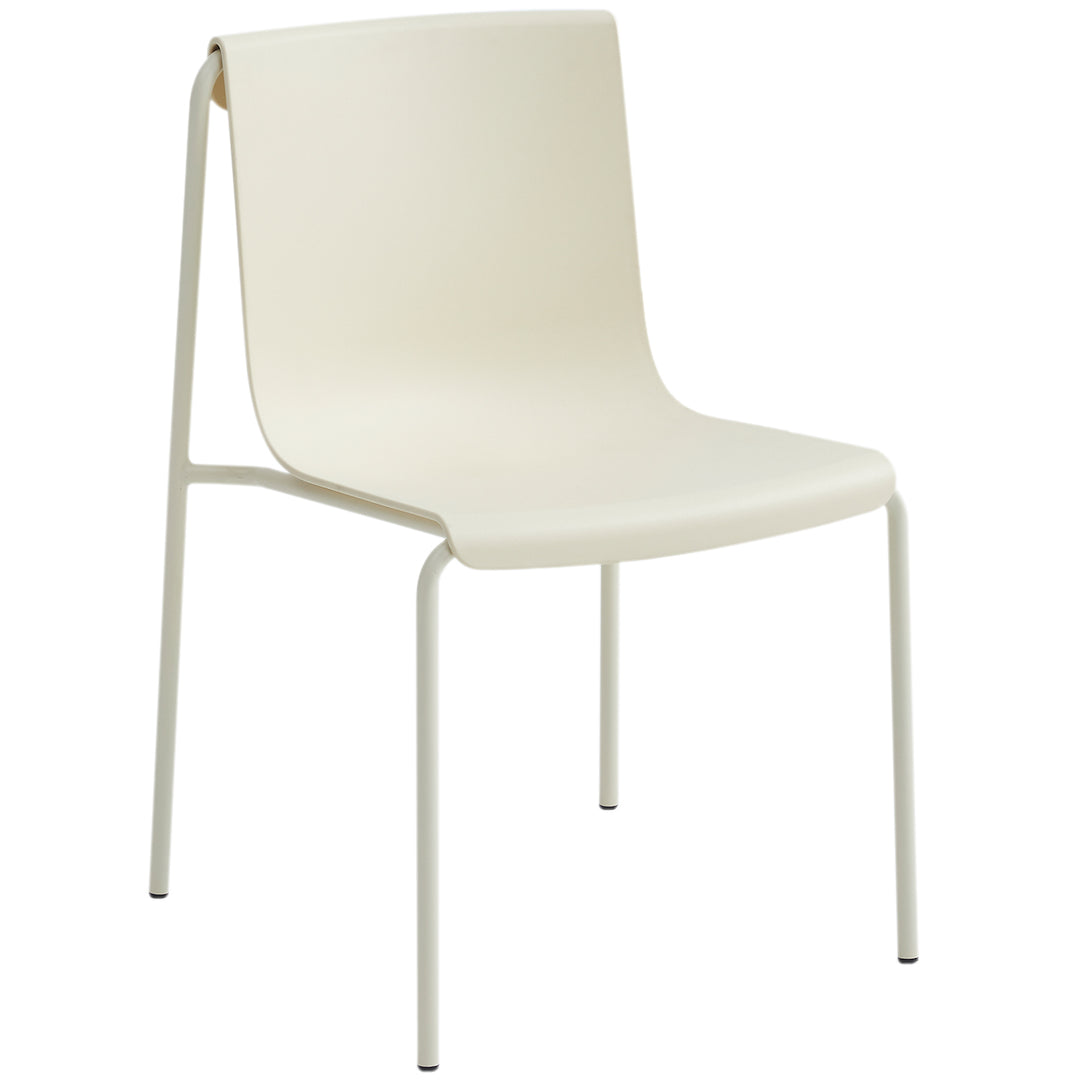 Contemporary plastic stackable dining chair buzz detail 6.