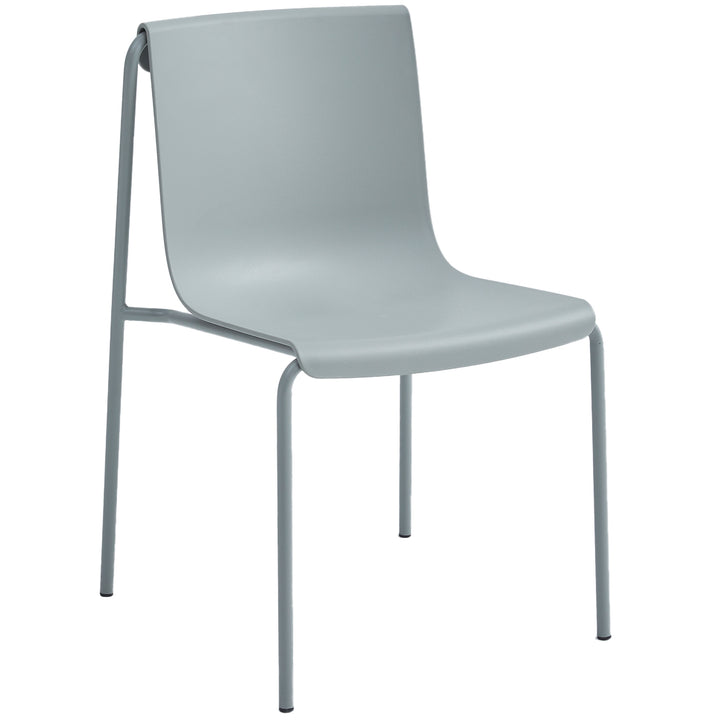 Contemporary plastic stackable dining chair buzz detail 7.