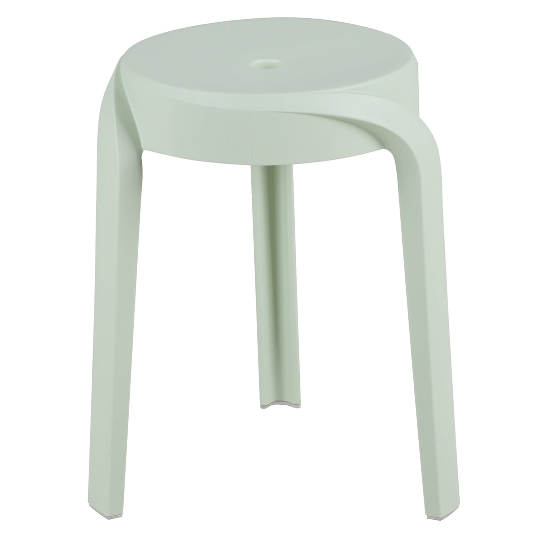 Modern Plastic Stackable Dining Stool 4pcs Set WHIRL