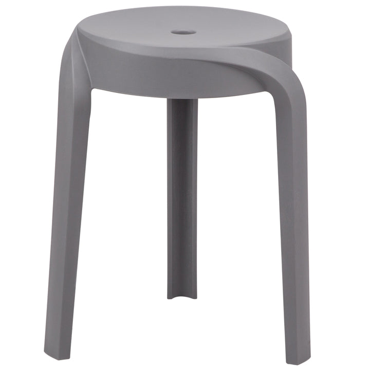 Modern Plastic Stackable Dining Stool 4pcs Set WHIRL