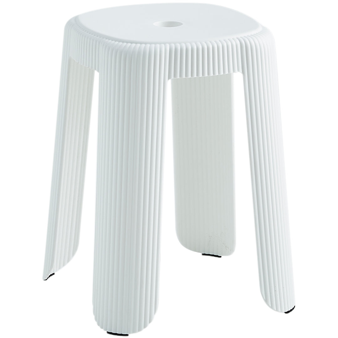 Contemporary plastic stackable dining stool pop detail 4.