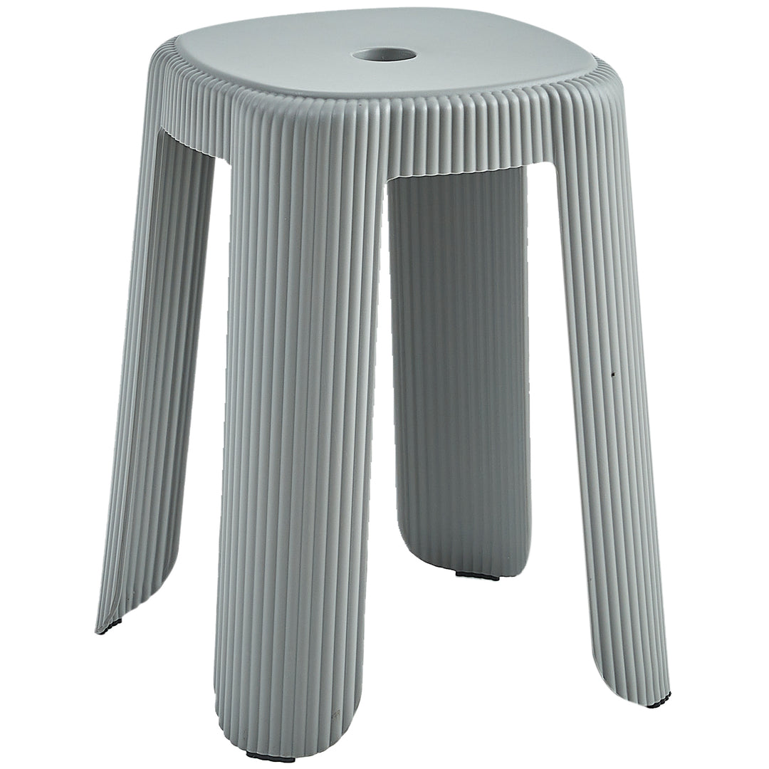 Contemporary plastic stackable dining stool pop detail 5.