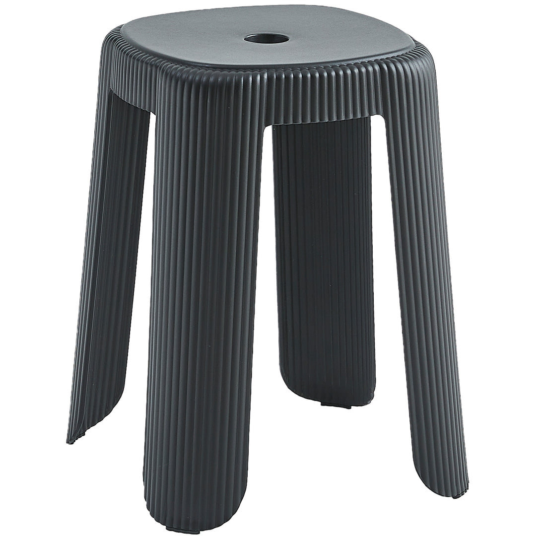 Contemporary plastic stackable dining stool pop detail 7.