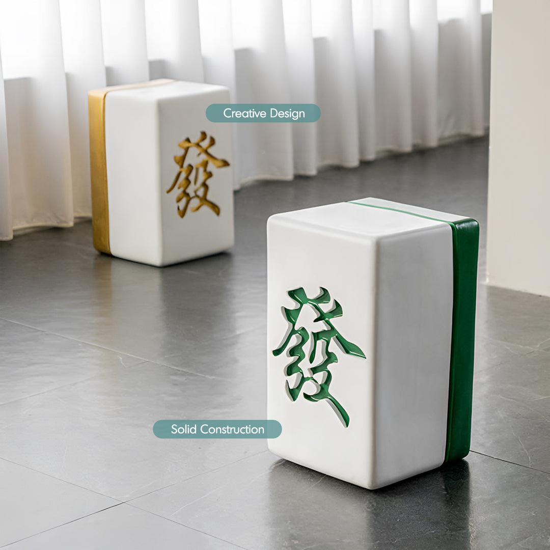 Modern resin side table huat with context.