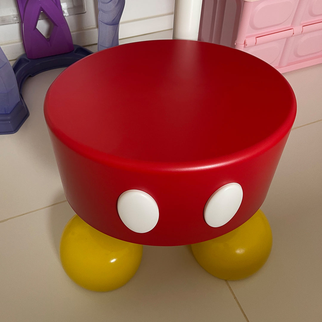 Modern resin stool mickey situational feels.