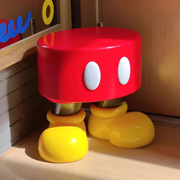 Modern resin stool mickey primary product view.