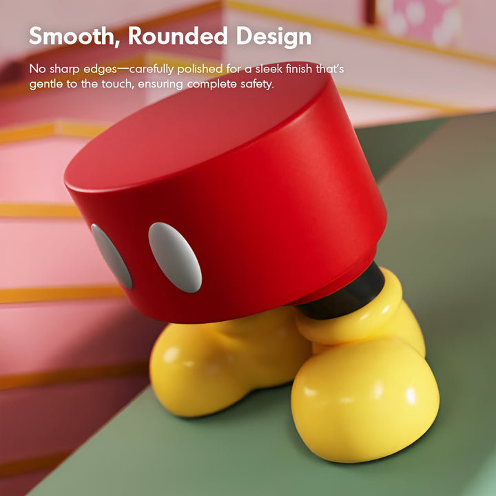 Modern resin stool mickey in details.