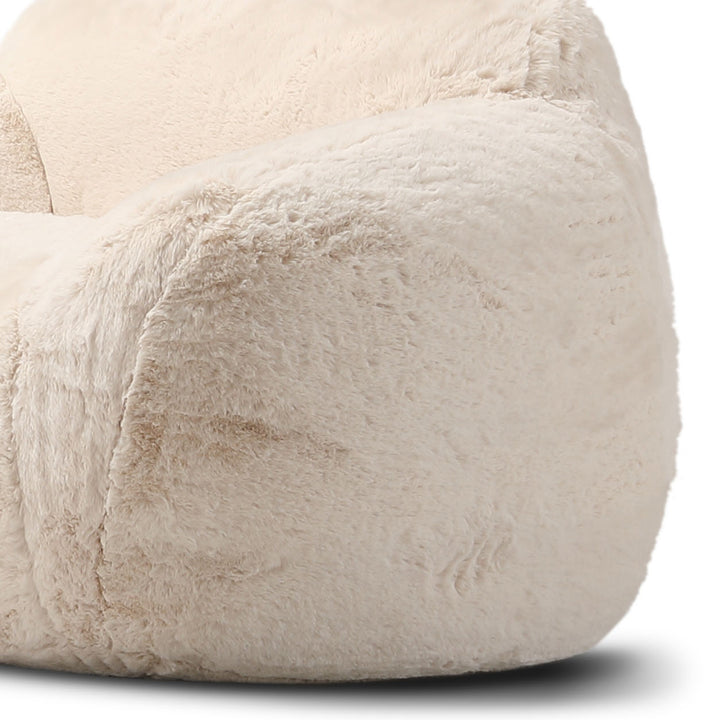 Modern Sherpa Fabric 1 Seater Sofa BUN