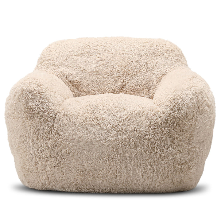 Modern Sherpa Fabric 1 Seater Sofa BUN