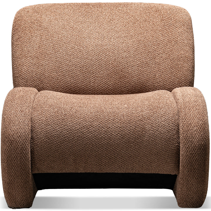 Modern sherpa fabric fabric 1 seater sofa boulder detail 4.