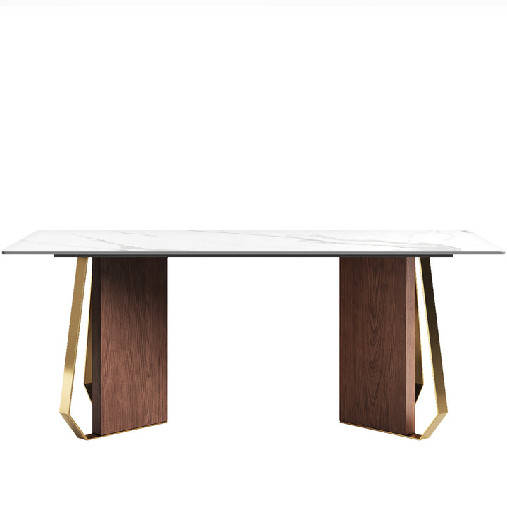 Modern sintered stone dining table axis detail 3.