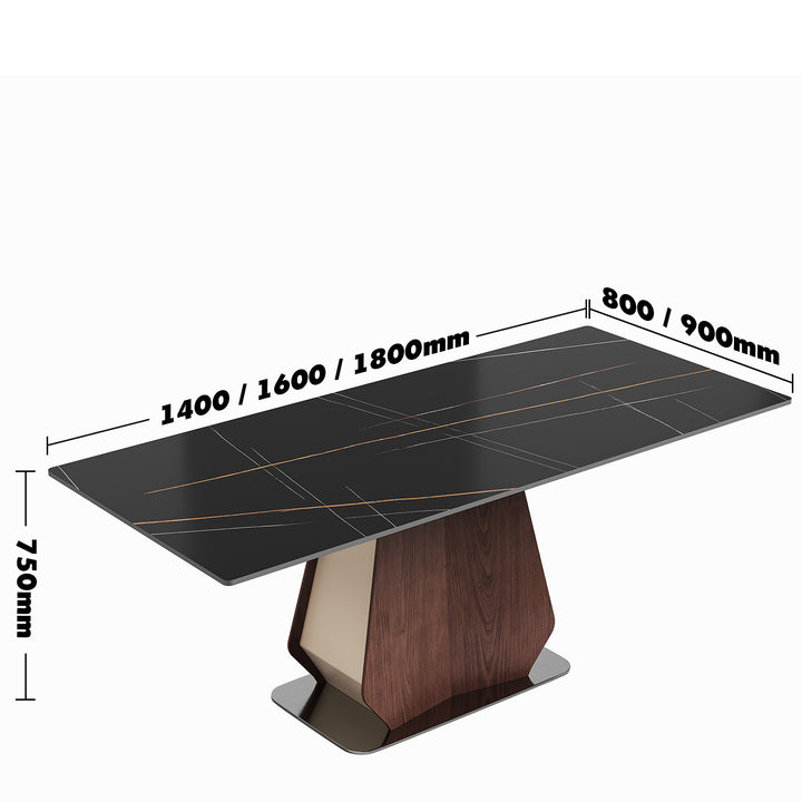 Modern sintered stone dining table beam size charts.