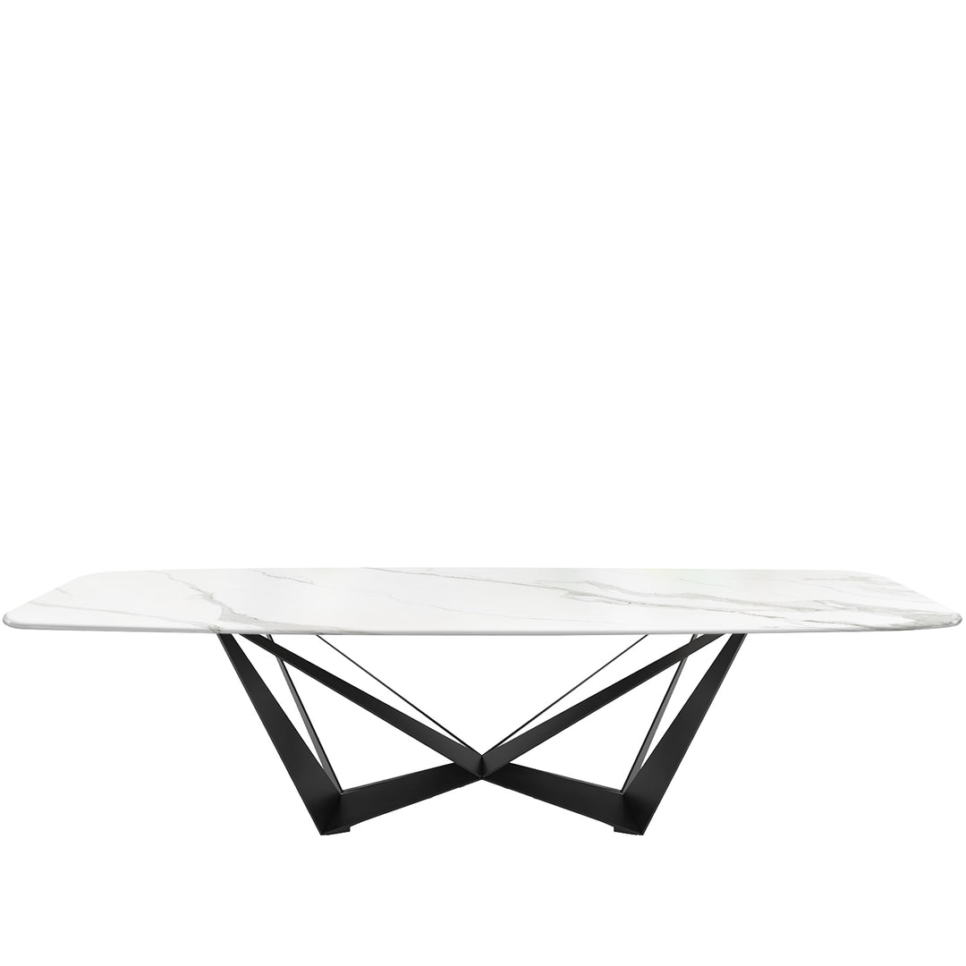 Modern sintered stone dining table skorpio black pro conceptual design.