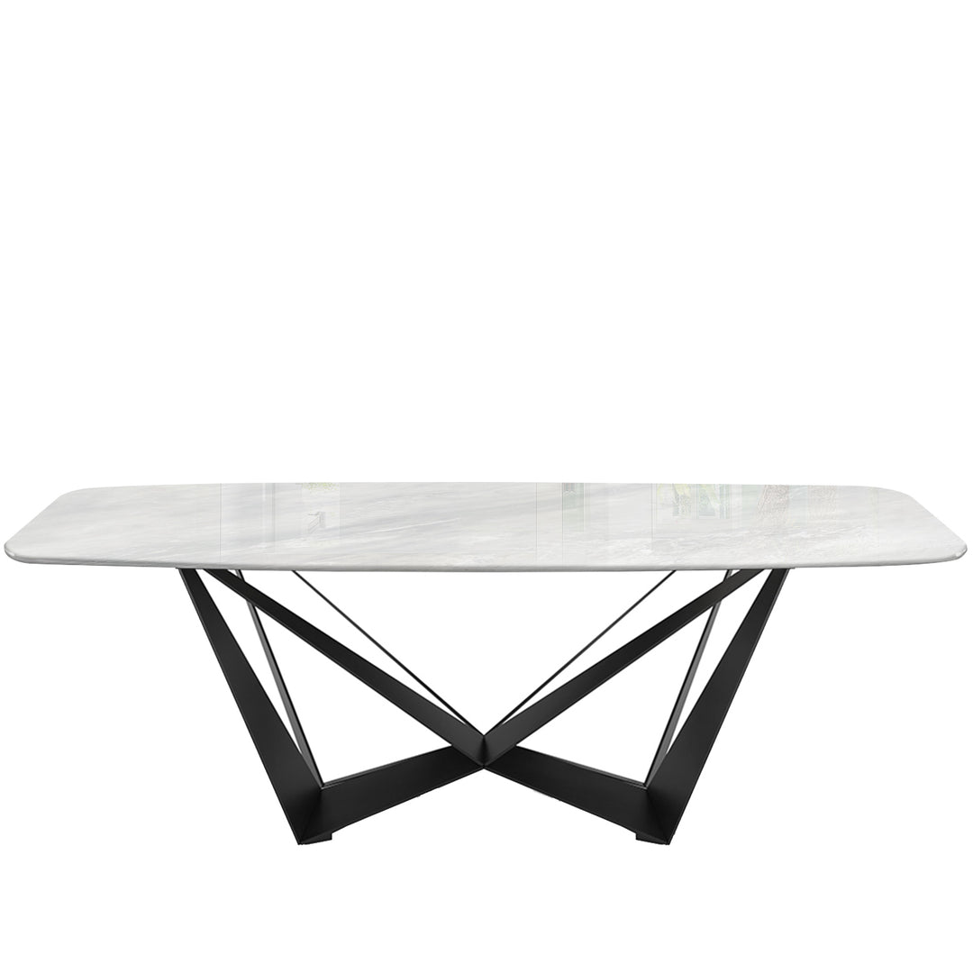 Modern sintered stone dining table skorpio detail 2.