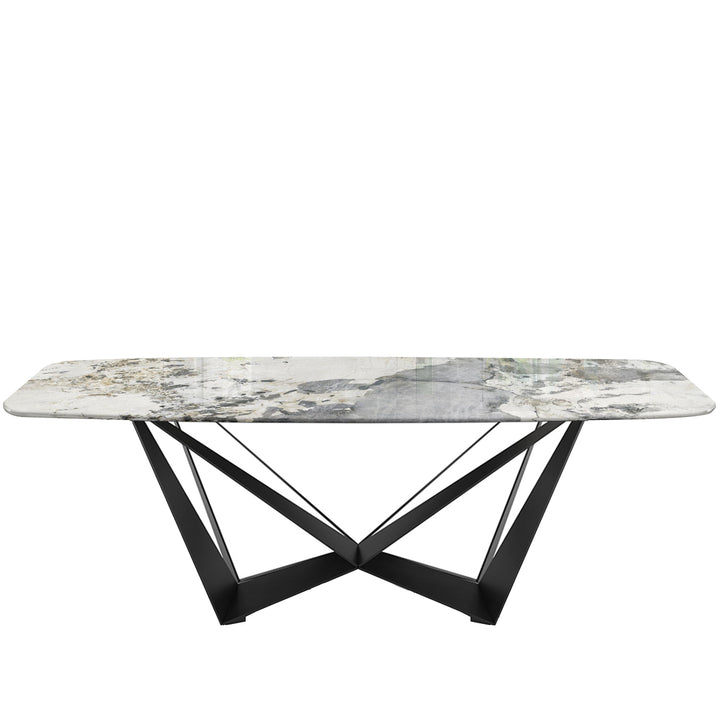 Modern sintered stone dining table skorpio detail 3.