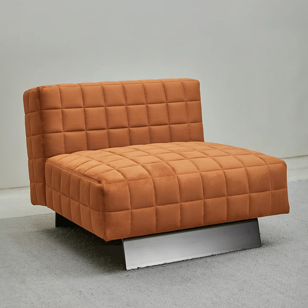 Modern Suede Fabric 1 Seater Sofa TOPU