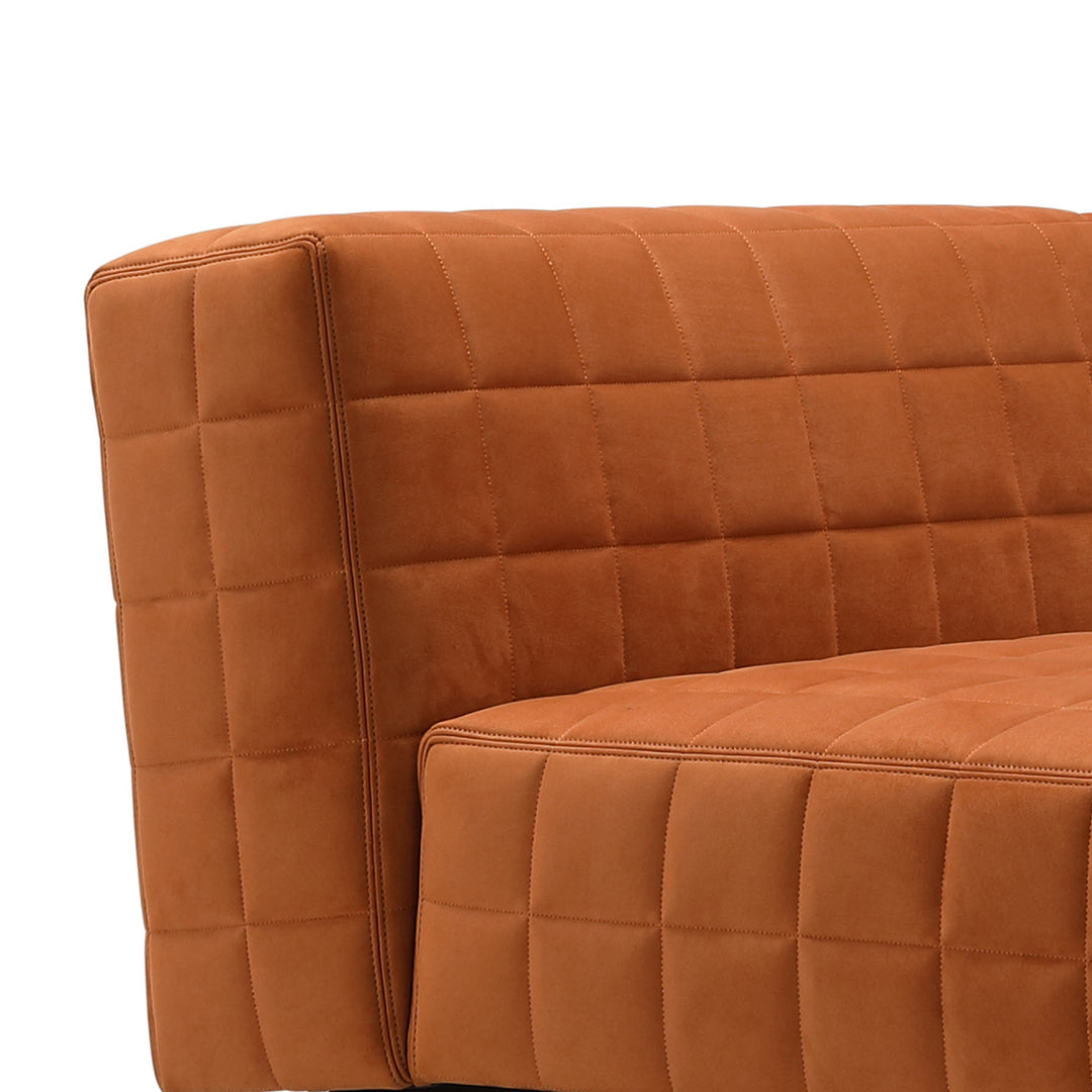 Modern Suede Fabric 1 Seater Sofa TOPU