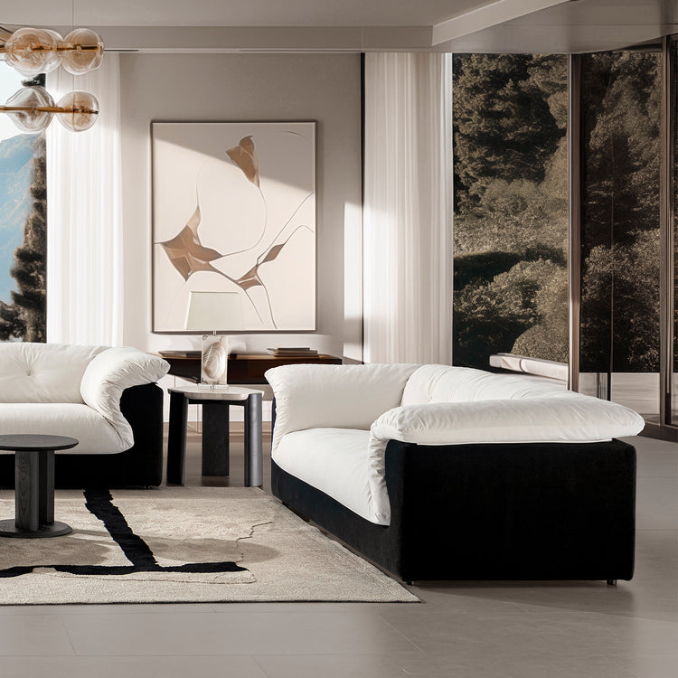 Cream Suede Fabric 2 Seater Sofa CAMELLIA Good to Know Preview-1