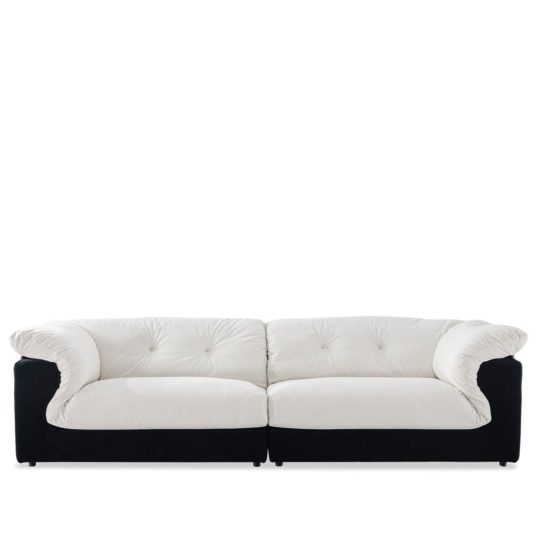 Modern Suede Fabric 4 Seater Sofa CAMELLIA