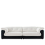 Cream Suede Fabric 4 Seater Sofa CAMELLIA