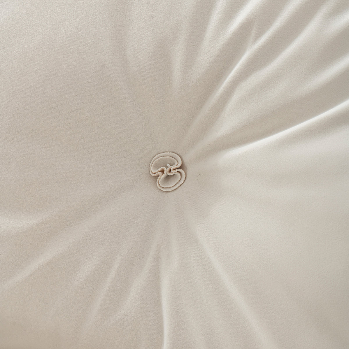 Cream suede fabric armless 1 seater sofa camellia color swatches.