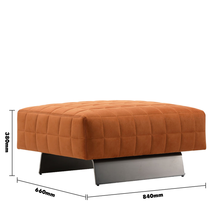 Modern Suede Fabric Ottoman TOPU