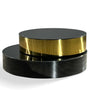 Modern Tempered Glass Revolving Coffee Table SOLACE