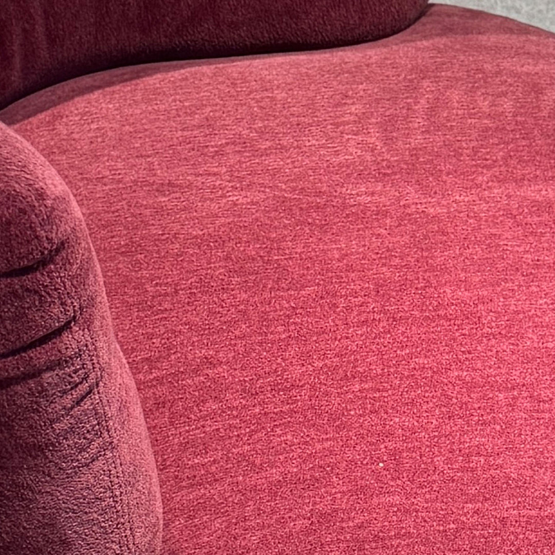 Modern Velvet Fabric 1 Seater Sofa PUFF