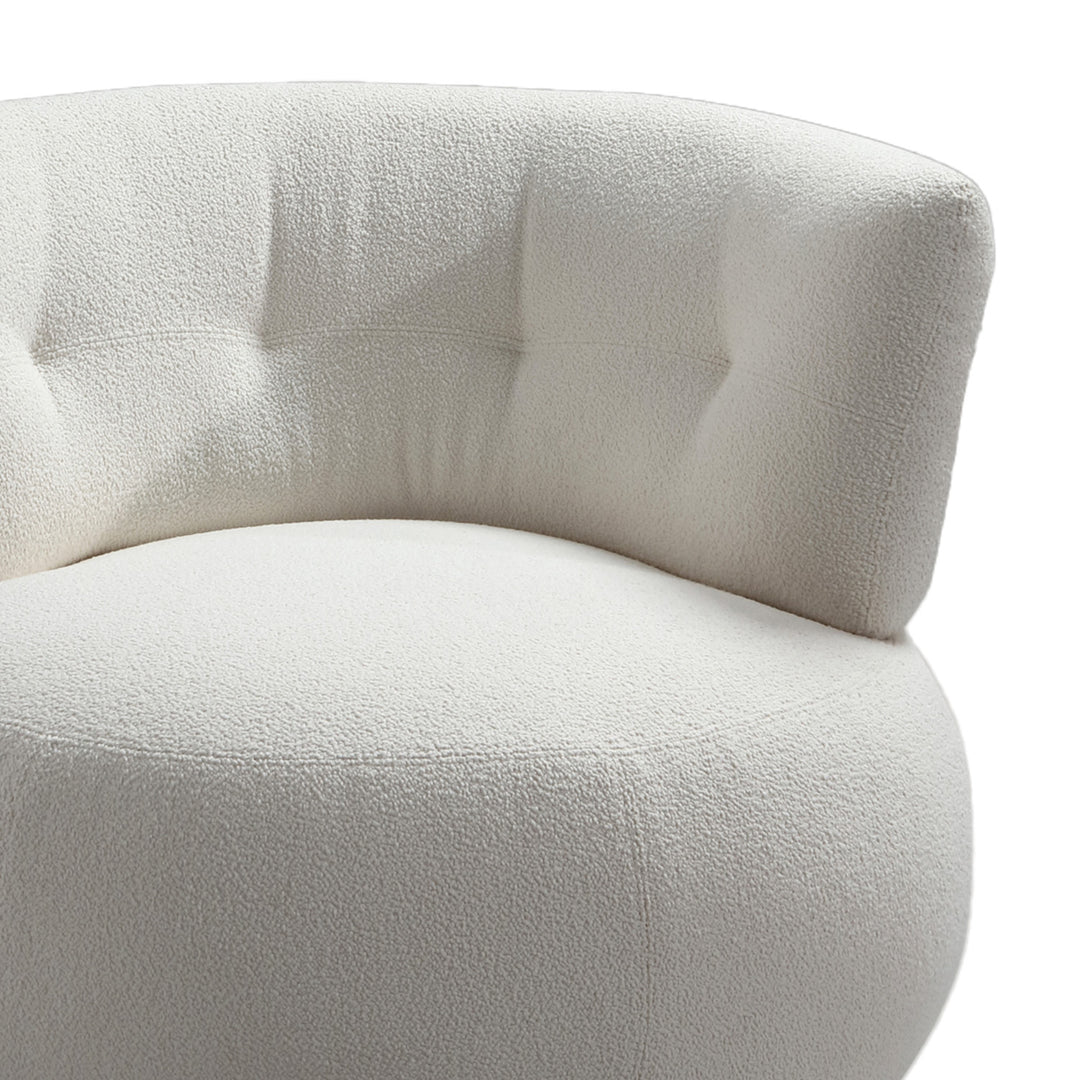 Modern Velvet Fabric 1 Seater Sofa PUFF