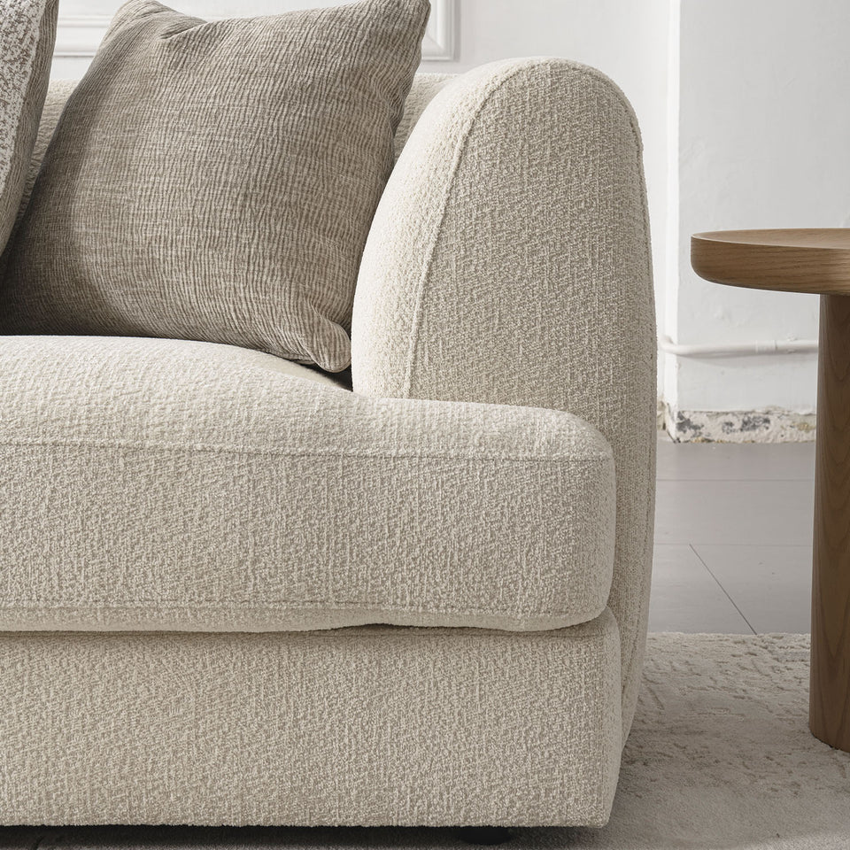 Modern velvet fabric modular 3 seater sofa fable in real life style.