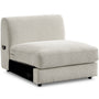 Minimalist Velvet Fabric Modular Armless 1 Seater Sofa FABLE