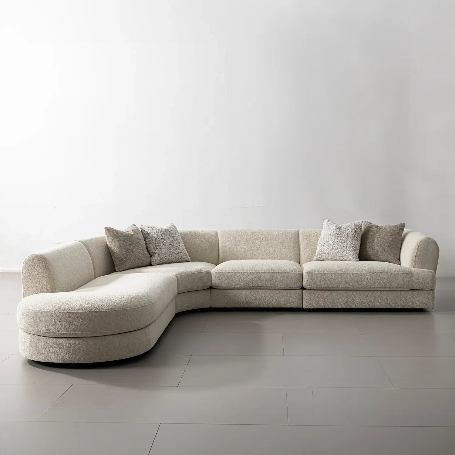 Armless Module Sofa Minimalist Velvet Fabric Modular Armless 1 Seater Sofa FABLE – LOFT HOME