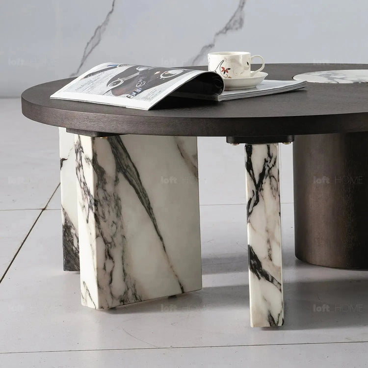 Modern Marble Wood Coffee Table 2pcs Set ASCEND Good to Know Preview-1