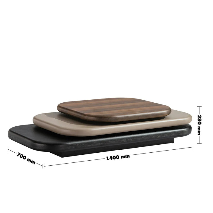 Modern wood revolving coffee table lumina size charts.