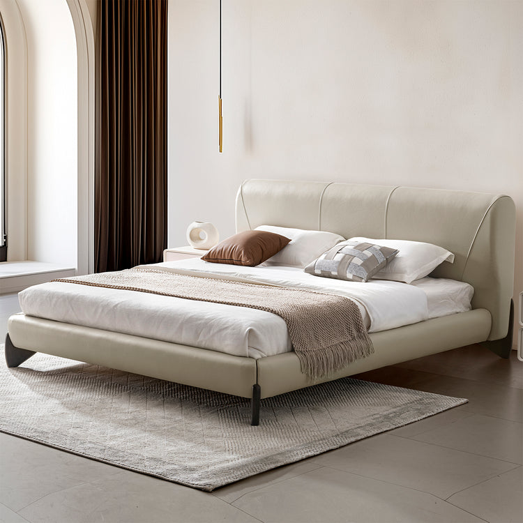 Modern Genuine Leather Bed Frame ARCY Good to Know Preview-1