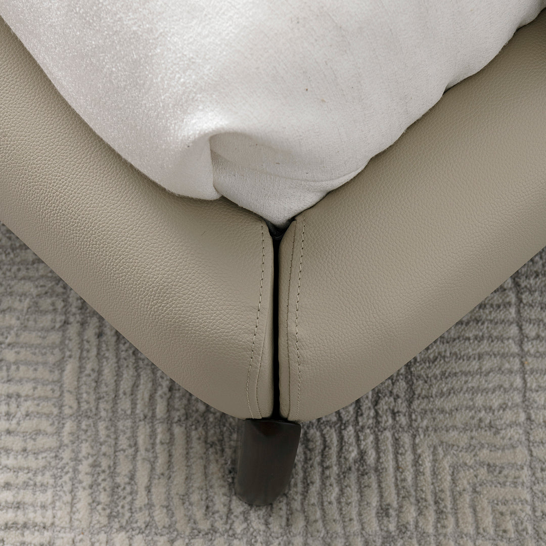 Modern genuine leather bed frame arcy environmental situation.