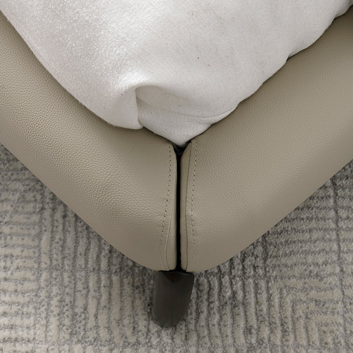 Modern genuine leather bed frame arcy environmental situation.
