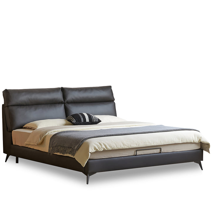 Modern Genuine Leather Bed Frame DUSKO