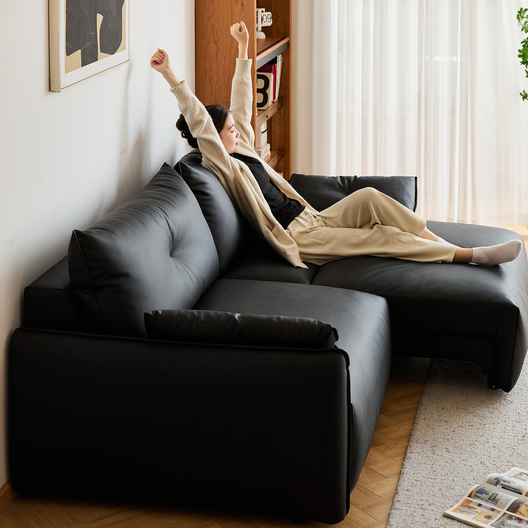 Modern genuine leather electric recliner 4 seater sofa evena environmental situation.