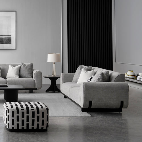 Modern Mixed Weave Fabric 2 Seater Sofa GRIDDY Good to Know Preview-1